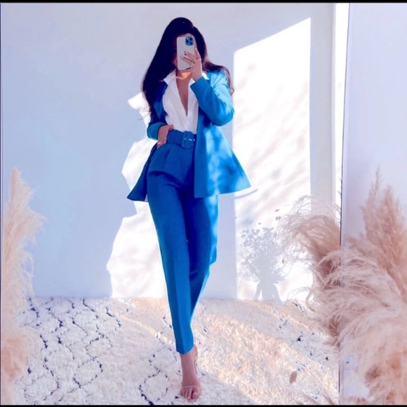 💙 ZARA 2 Piece Lapelless Blazer & Pants Set 💙 - Picture 6 of 6